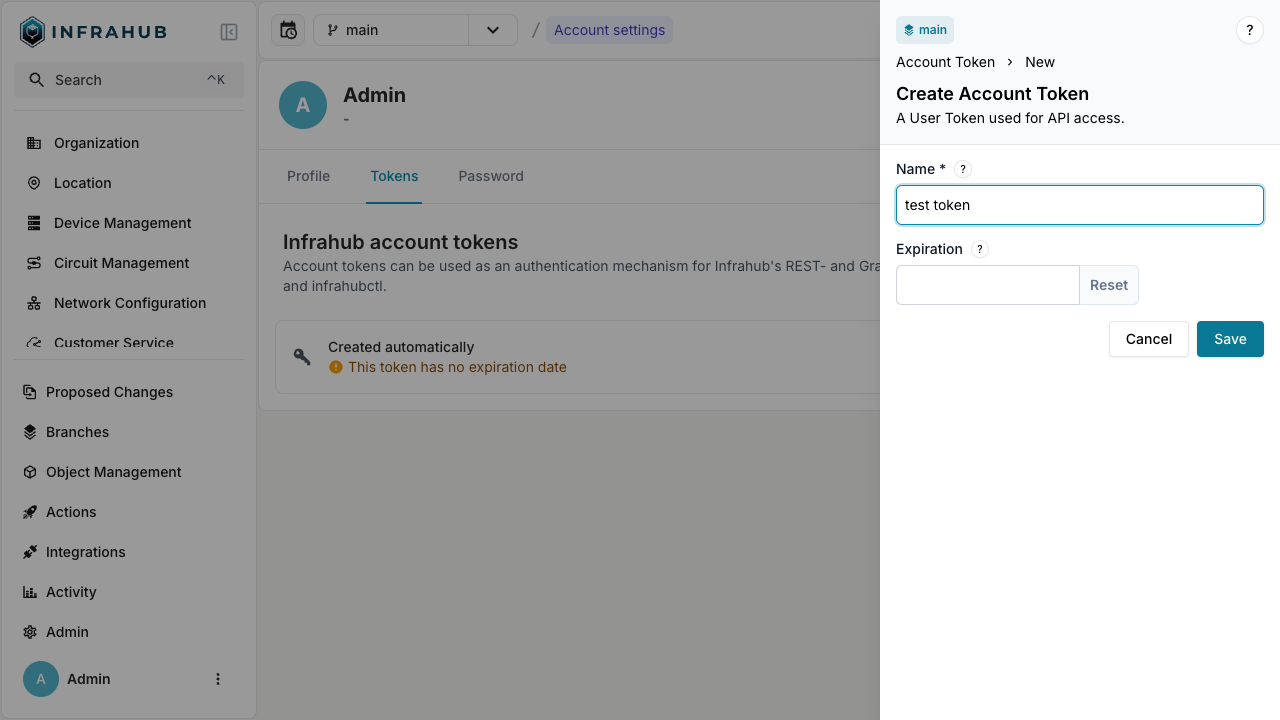 Creating an API Token